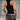 GRAPHIC PRINT BLACK TANK TOP COLLAR VEST