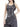 GRAPHIC PRINT HALTER TOP SLEEVELESS GRAY