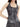 GRAPHIC PRINT HALTER TOP SLEEVELESS GRAY
