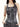 GRAPHIC PRINT HALTER TOP SLEEVELESS GRAY