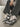 GRAY AND WHITE PLATFORM SNEAKERS VERSATILE STREET SNEAKERS