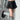 GRAY BOW PLEATED MINI SKIRT