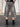 GRAY DENIM CARGO SHORTS LOOSE FIT DENIM PANTS