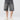 GRAY DENIM SHORTS GEOMETRIC STAR PATCHWORK