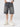 GRAY DENIM SHORTS GEOMETRIC STAR PATCHWORK