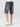 GRAY DENIM SHORTS GEOMETRIC STAR PATCHWORK