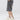 GRAY DENIM SHORTS GEOMETRIC STAR PATCHWORK