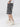 GRAY DENIM SHORTS GEOMETRIC STAR PATCHWORK