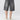 GRAY DENIM SHORTS GEOMETRIC STAR PATCHWORK