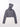 GRAY HOODED CROP TOP WITH ZIPPER DESIGN IN SLIM FIT