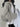 GRAY HOODED ZIP-UP SWEATSHIRT COTTON BLEND OVERSIZED