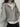 GRAY HOODED ZIP-UP SWEATSHIRT COTTON BLEND OVERSIZED