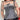 GRAY LACE CAMISOLE TOP ADJUSTABLE TIE STRAPS