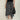 GRAY PLAID ASYMMETRICAL SKIRT