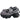 GRAY PLATFORM FUTURECORE AESTHETIC SANDALS