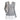 GRAY RIBBED KNIT SWEATER WITH WHITE COLLAR AND HEM FOR WOMEN