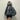 GRAY STAR-PATTERNED HOODED ZIP-UP SWEATSHIRT STAR HOODIES JACKET