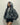 GRAY STAR-PATTERNED HOODED ZIP-UP SWEATSHIRT STAR HOODIES JACKET
