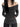 GRAY STRIPED LONG-SLEEVED ONE-SHOULDER TOP - Sweetheart Supplies