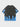 GRAY T-SHIRT WITH BLUE FLAME DESIGN - BLUE WASHED FLAMES