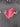 GRAY T-SHIRT WITH PINK HEART AND DETAILED SIZE GUIDE