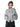 GRAY TRACK JACKET WITH BLACK STRIPES - VINTAGE CYBER Y2K STYLE