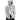 GRAY TRACK JACKET WITH BLACK STRIPES - VINTAGE CYBER Y2K STYLE