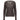 GRAY V-NECK KNIT SWEATER WITH LACE PATCHWORK CABLE DESIGN