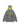 GRAY ZIP-UP HOODIE WITH STAR ACCENTS AND HOOD EARS TRENDY HOODED PULLOVER
