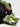 GREEN AND BLACK PATTERNED SNEAKERS CASUAL LOW-HEELED ROUND TOE