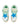 GREEN AND BLACK PATTERNED SNEAKERS CASUAL LOW-HEELED ROUND TOE