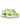 GREEN AND WHITE PLATFORM SNEAKERS