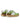 GREEN AND WHITE PLATFORM SNEAKERS WITH ROUND TOE RUBBER OUTSOLES