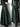 GREEN FAUX LEATHER SKIRT ELASTIC KNIT