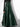 GREEN FAUX LEATHER SKIRT ELASTIC KNIT