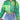 GREEN PAISLEY PATCHWORK PUFFER JACKET
