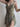 GREEN PAISLEY SLIP DRESS WITH BACKLESS PRINTED DESIGN