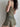 GREEN PAISLEY SLIP DRESS WITH BACKLESS PRINTED DESIGN