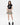 GREEN PLAID PLEATED MINI SKIRT WITH BELT