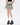 GREEN PLAID PLEATED MINI SKIRT WITH BELT