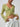 GREEN SHEER BLOUSE AND DENIM MINISKIRT VINTAGE SLIM FIT OUTFIT