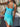 HALTER DRESS TURQUOISE LACE VINTAGE BACKLESS LACE HALTERNECK
