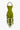HALTER DRESS WITH FRINGE IN OLIVE GREEN - CASUAL DRESS NON-TRANSLUCENT FABRIC