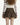 HEART BUCKLE VEGAN LEATHER PLEATED MINI SKIRT