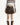 HEART BUCKLE VEGAN LEATHER PLEATED MINI SKIRT