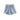 HIGH-WAISTED DENIM SHORTS IN LIGHT BLUE