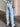 HIGH-WAISTED RIPPED JEANS - LIGHT BLUE BOYFRIEND STYLE