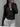 HOODED COLLAR TOP FOR SPRING AND FALL WITH ZIPPER CLOSURE