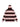 HOODED LONG SLEEVE STRIPED KNIT SWEATER WITH JACQUARD DESIGN