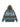 HOODED LONG SLEEVE STRIPED KNIT SWEATER WITH JACQUARD DESIGN